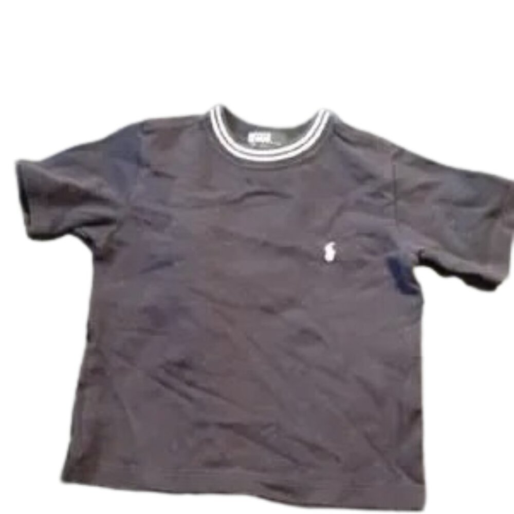 🚨5 For $25🚨Polo by Ralph Lauren Navy Kids Tee with White Accents
